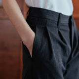 Dylan Trousers, Grey Stripe