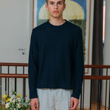 Micah Waffle T-Shirt, Navy