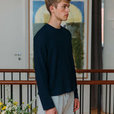 Micah Waffle T-Shirt, Navy