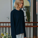 Micah Waffle T-Shirt, Navy