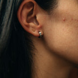 Jed Silver Earring, Pair