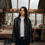 Zayn Leather Jacket, Black